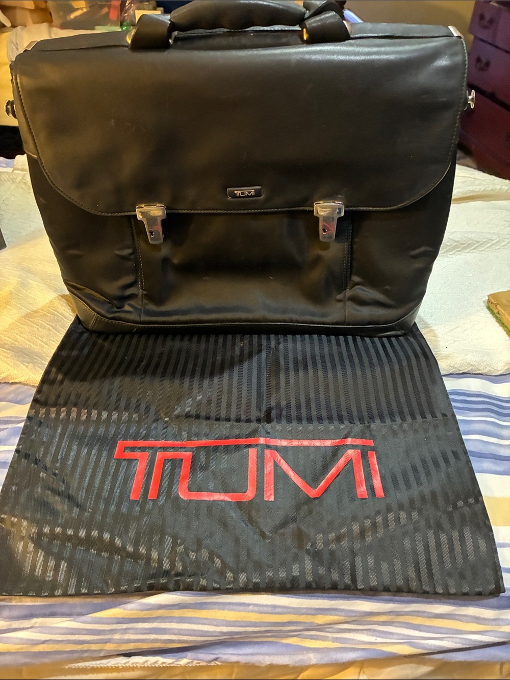 Tumi Briefcase Black Office Bag